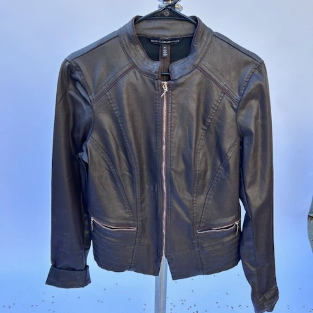 Awesome Brown Moto Jacket by White House Black Market Size 10